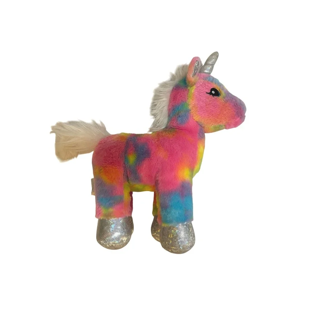 Build a Bear Workshop Tie Dye Rainbow Unicorn‎ Plushie